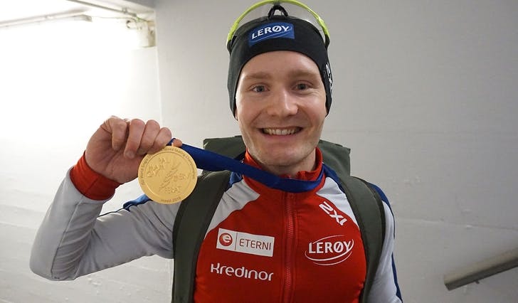 I VM i Inzell (bildet) blei det gull og ny norsk rekord på 5000 meter, i dag blei det 4. plass og ny norsk rekord på 1500 meter. (Foto: KOG)