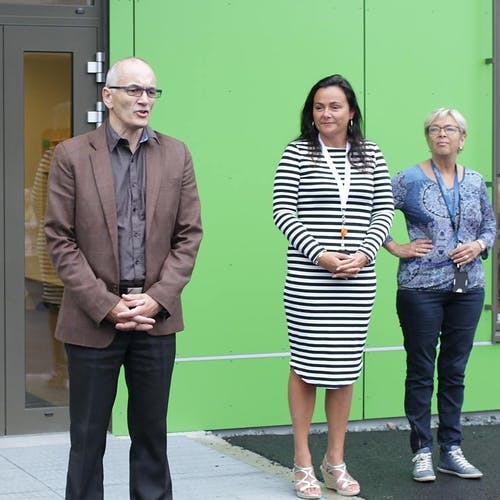 F.v.: Ole Lars Strønen, Monica Søfteland og Oddrun Midtsæter.  (Foto: KVB)