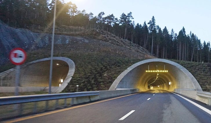 Lyshorntunnelen retning Bergen. (Foto: Nora F. Trippestad)