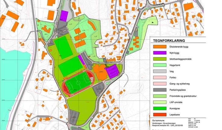 Illustrasjonsplan for områdereguleringa av Kuventræ (ill: Os kommune/ABO Plan og Arkitektur)